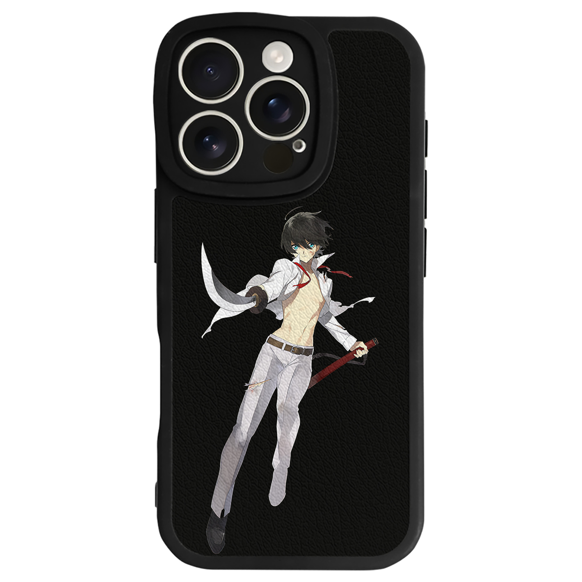 （画像用） 刀剣乱舞 Touken Ranbu 【iPhone 16シリーズ対応】シリコンスマホケース（レザー調） 材質：シリコン